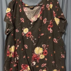 Torrid Floral Shirt - size 3